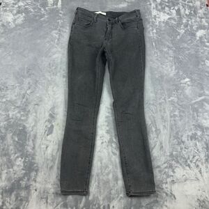 Pilcro and the Letterpress Anthropologie Mid-Rise Skinny Jean Faded Black 29X28